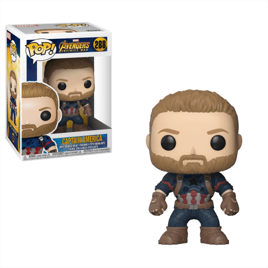 AVENGERS INFINITY WAR : CAPTAIN AMERICA- VINYL FIGURE #  288- POP FUNKO