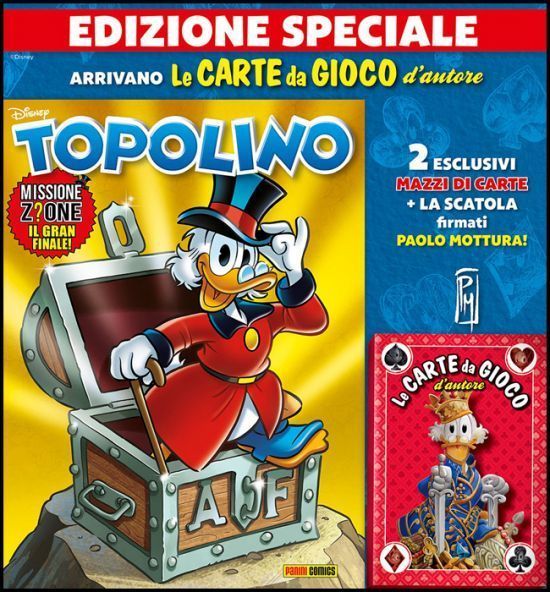 TOPOLINO LIBRETTO #  3323 - EDIZIONE SPECIALE + CARTE DA GIOCO D'AUTORE ROSSO