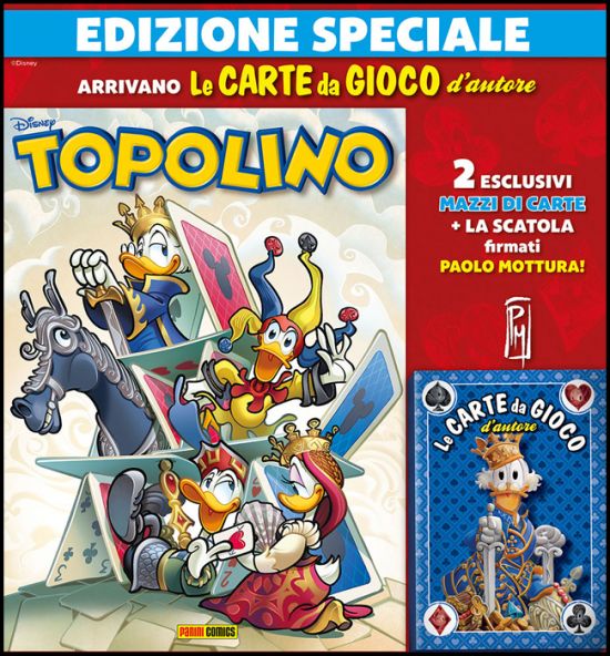 TOPOLINO LIBRETTO #  3324 - EDIZIONE SPECIALE + CARTE DA GIOCO D'AUTORE BLU