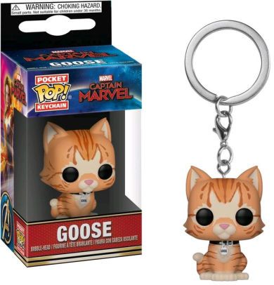 CAPTAIN MARVEL: GOOSE THE CAT- POP FUNKO POCKET KEYCHAN 4 CM