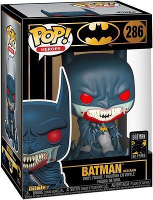 BATMAN 80TH YEARS: BATMAN RED RAIN - VINYL FIGURE 286 - POP HEROES FUNKO