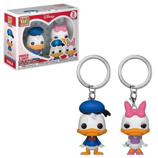 DISNEY: DONALD & DAISY - POP FUNKO POCKET KEYCHAN 2 PACK 4 CM