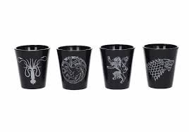 GAME OF THRONES SHOT GLASSES SET 4 PZ