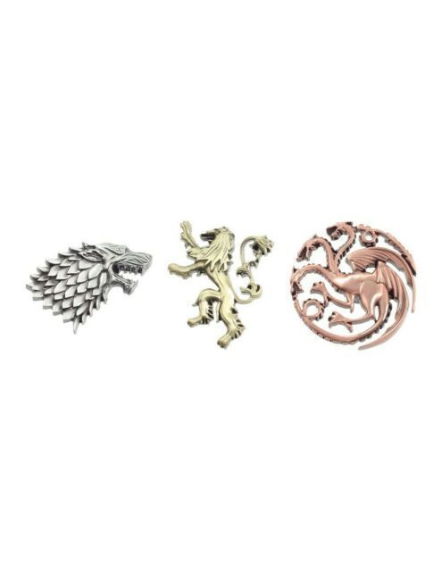 GAMES OF THRONES  3 PIN SET