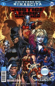 JUSTICE LEAGUE AMERICA  39/58 - JUSTICE LEAGUE AMERICA 1/20 - RINASCITA + STICKERS + POSTER ( 9 DI 9  COMPLETA)