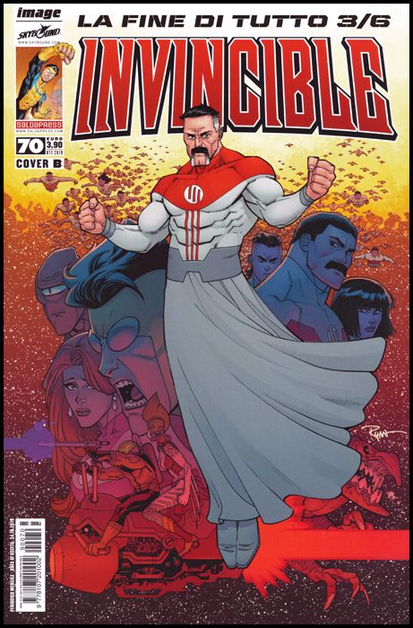 INVINCIBLE #    70 - COVER B - LA FINE DI TUTTO 3 ( DI 6 )