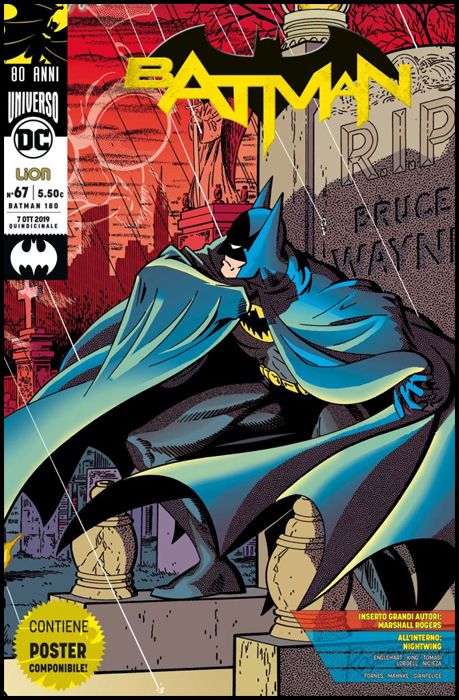 BATMAN #   180 - BATMAN 67 - BATMAN 80 ANNI: GRANDI AUTORI + POSTER