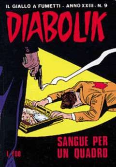 DIABOLIK ORIGINALE ANNO 23 #     9: SANGUE PER UN QUADRO