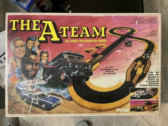 THE A-TEAM GLI EROI TELEVISIVI IN PISTA : PISTA AUTOMOBILISTICA VINTAGE