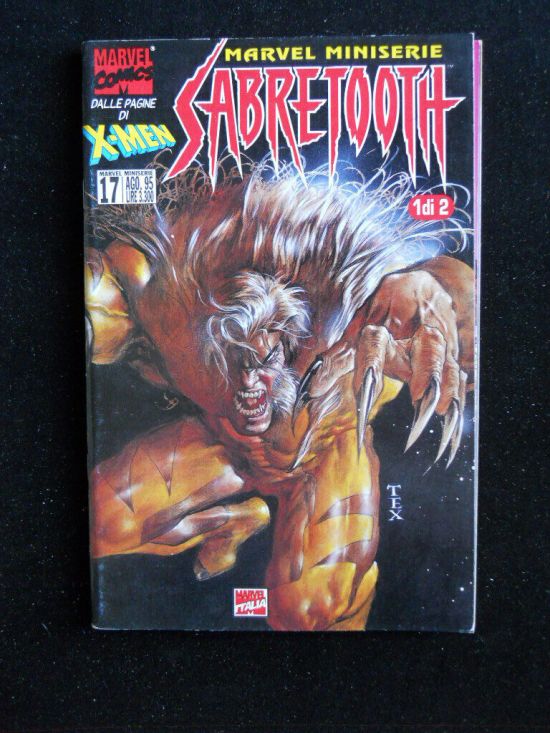 MARVEL MINISERIE   17/18 - SABRETOOTH 1/2 COMPLETA
