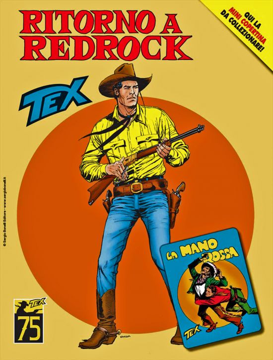 TEX GIGANTE #   750: RITORNO A RED ROCK - MINI COPERTINE COVER A (TEX 1: LA MANO ROSSA)