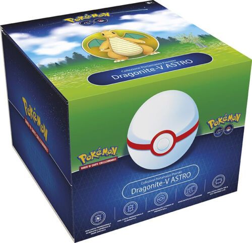 POKEMON 10.5 GO  COLLEZIONE POTAMAZZO PREMIER DRAGONITE - V ASTRO