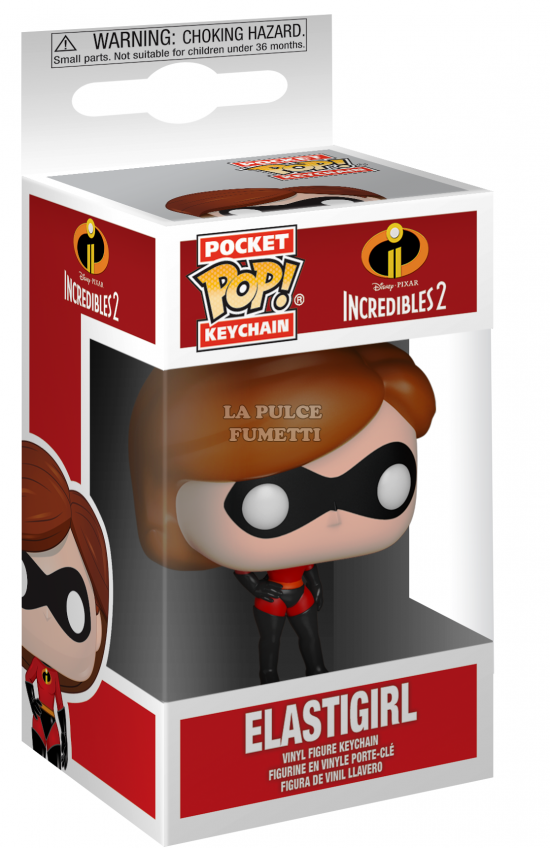 INCREDIBLES 2: ELASTIC GIRL -  POP FUNKO POCKET KEYCHAN 4 CM