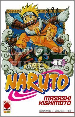 PLANET MANGA #    54 - NARUTO  1 + ADESIVI