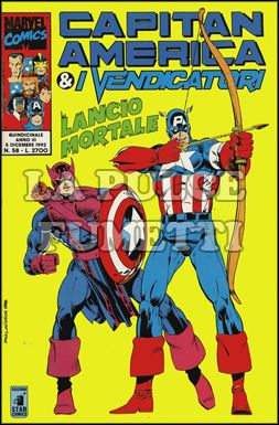 CAPITAN AMERICA E I VENDICATORI #    58: LANCIO MORTALE