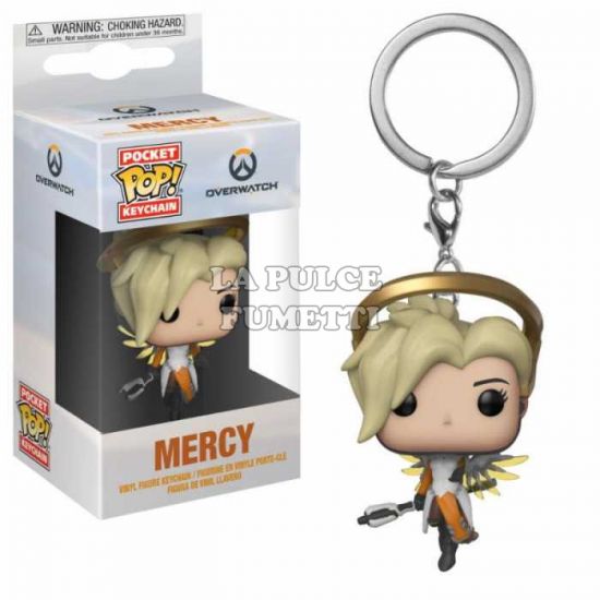 OVERWATCH: MERCY- POP FUNKO POCKET KEYCHAN 4 CM