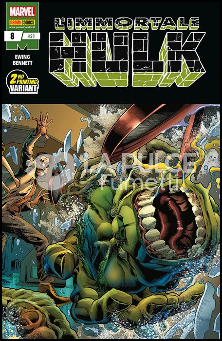 HULK E I DIFENSORI #    51 - L'IMMORTALE HULK 8 - 1A RISTAMPA - VARIANT COVER
