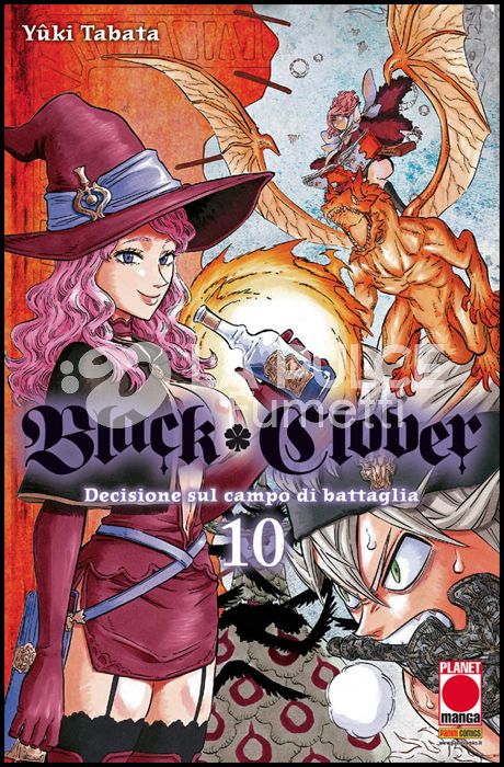 PURPLE #    23 - BLACK CLOVER 10 - 1A RISTAMPA