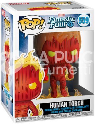 FANTASTIC FOUR MARVEL: HUMAN TORCH - VINYL FIGURE #   559 - POP FUNKO