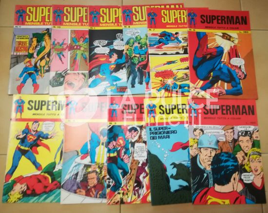 SUPERMAN 1/11 COMPLETA  DA EDICOLA TRANNE N 7 DISCRETO