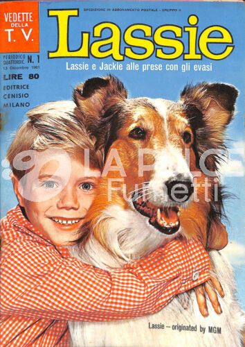 LASSIE 1A SERIE 1/8 CIMPLETA OTTIMI