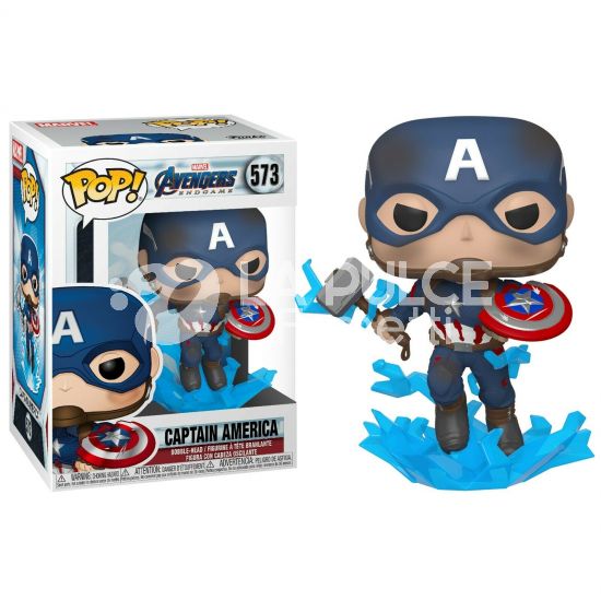 AVENGERS ENDGAME - CAPITAN AMERICA - IRON MAN  VINYL FIGURE #  573 - POP FUNKO