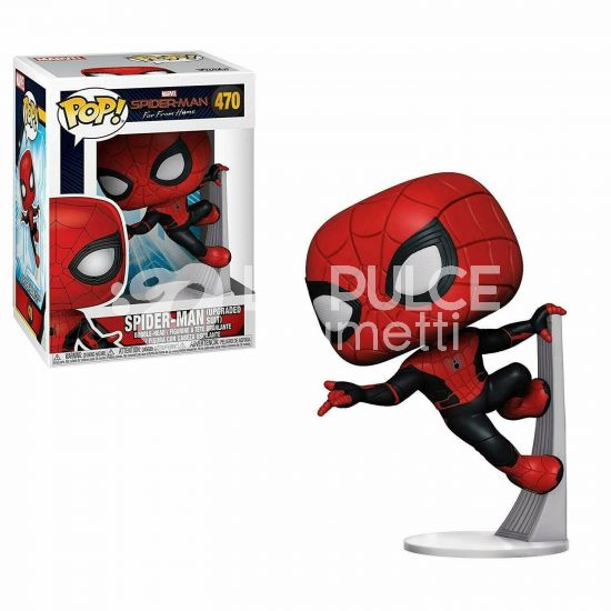 SPIDER-MAN FAR FROM HOME: SPIDER-MAN UPGRADED SUIT - VINYL FIGURE 470- POP FUNKO