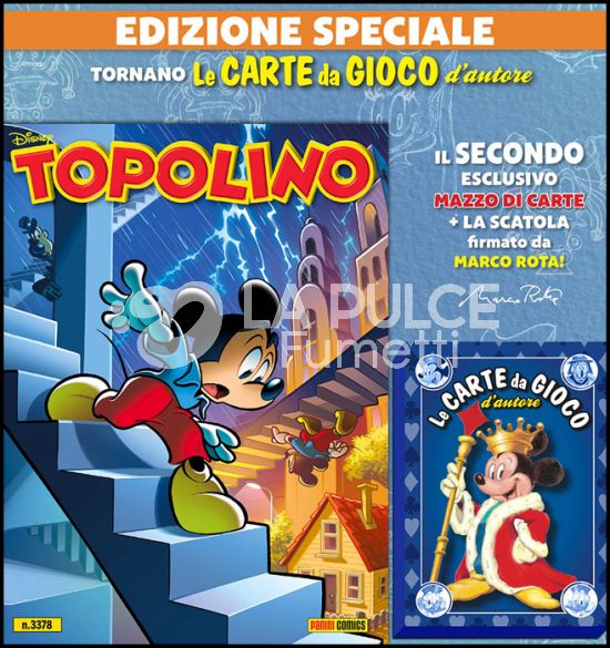 TOPOLINO LIBRETTO #  3378 - EDIZIONE SPECIALE + CARTE DI TOPOLINO CON DORSO BLU