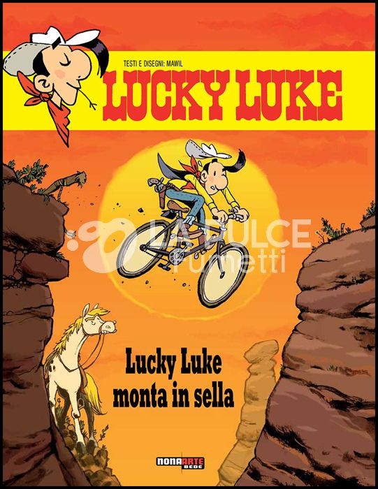 LUCKY LUKE MONTA IN SELLA