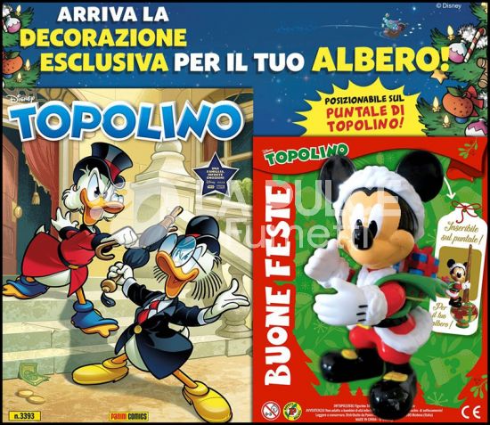 TOPOLINO LIBRETTO #  3393 + ACTION FIGURE DI MICKEY BABBO NATALE