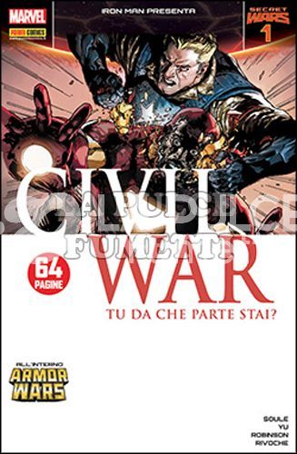 IRON MAN 33/36 - CIVIL WAR 1/4 - SECRET WARS1/4 MINISERIE COMPLETA