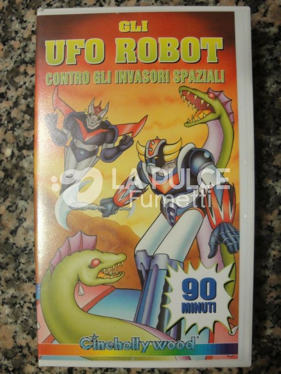 GLI UFO ROBOT CONTRO GLI INVASORI SPAZIALI VHS  90 MIN