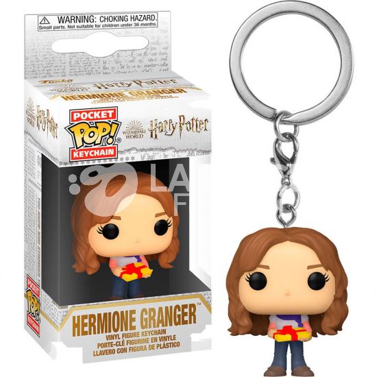 HARRY POTTER- HERMIONE GRENGER HOLIDAY- POP FUNKO POCKET KEYCHAN 4 CM