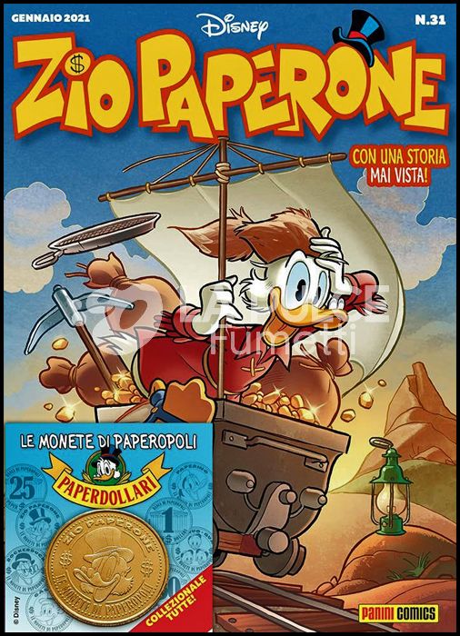 ZIO PAPERONE #    35 - ZIO PAPERONE 31 - OPERAZIONE PAPERDOLLARI 2021 + MONETA ZIO PAPERONE