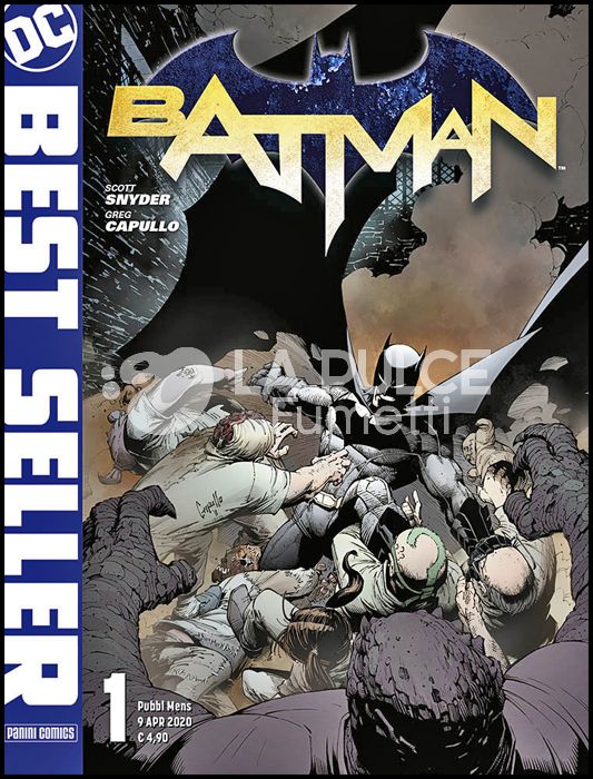 DC BEST SELLER #     1 - BATMAN di SCOTT SNYDER & GREG CAPULLO 1 - 1A RISTAMPA