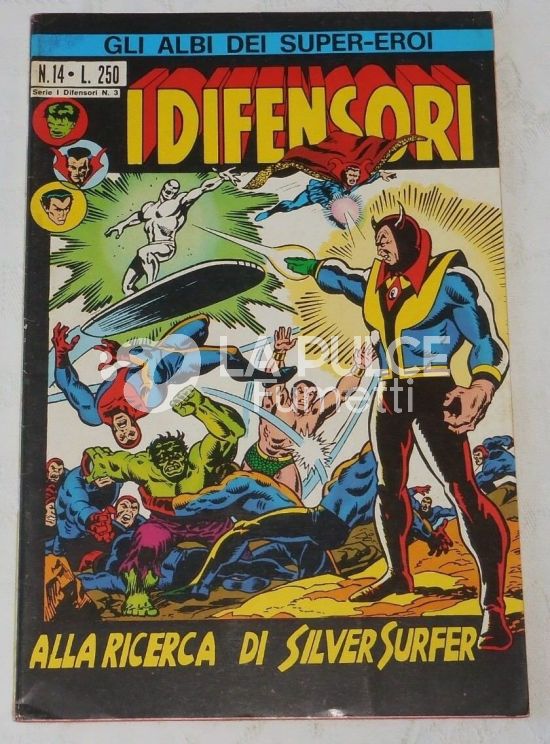 GLI ALBI DEI SUPER-EROI #    14 - I DIFENSORI 3: ALLA RICERCA DI SILVER SURFER