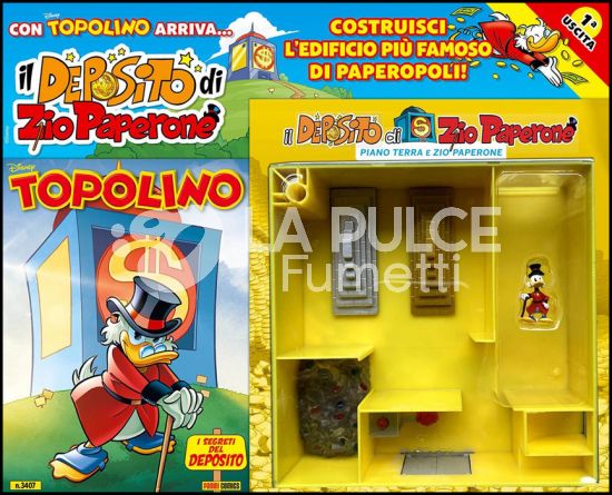 TOPOLINO LIBRETTO #  3407 + IL DEPOSITO DI ZIO PAPERONE 1A USCITA  (DI 6) - PIANO TERRA E ZIO PAPERONE