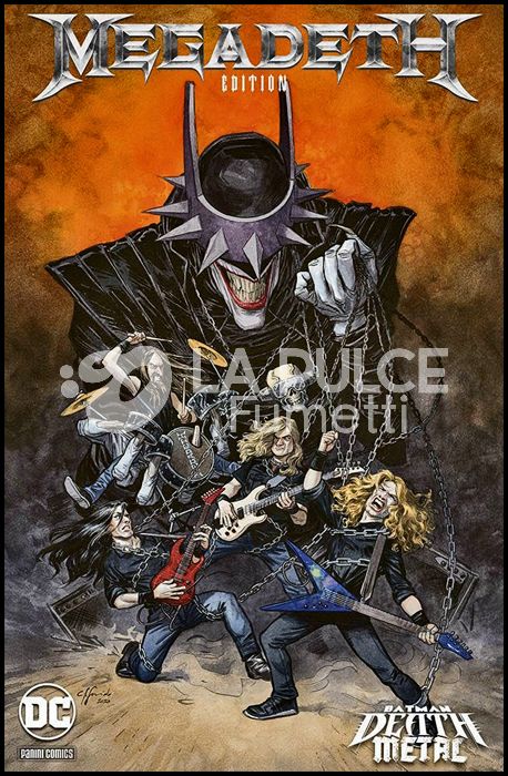 DC CROSSOVER #     7 - BATMAN: DEATH METAL 1 - VARIANT BAND  - MEGADEATH