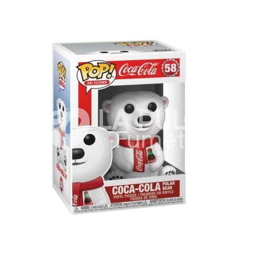 COCA-COLA: POLAR BEAR VINYL FIGURE #   58 - POP FUNKO AD ICON