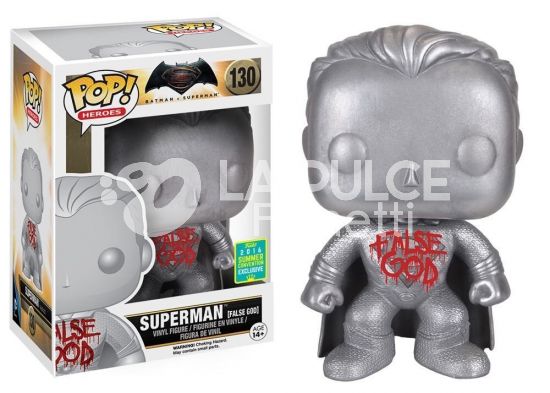 BATMAN VS SUPERMAN: SUPERMAN FALSE GOD  - VINYL FIGURE 130- POP FUNKO ( 2016 SUMMER CONVENTION EXCLUSIVE )