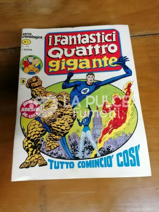 FANTASTICI QUATTRO GIGANTE 1/39 NO ADESIVI MANCANO 14+26+27+36