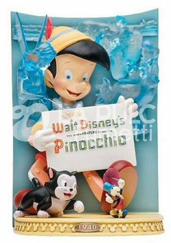 FIGURE DISNEY SHOWCASE DIORAMA PINOCCHIO 3D MARQUEE RESINE STATUE STATUA RESINA NO SCATOLA