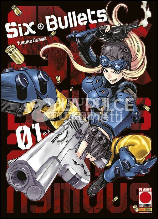 MANGA GRAPHIC NOVEL- SIX BULLETS 1/2 COMPLETA NUOVI