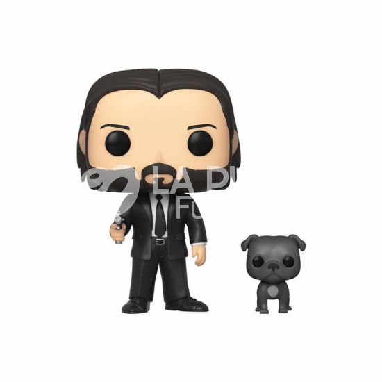 JOHN WICK : JOHN WICK WITH DOG -VINYL FIGURE #   580 - POP FUNKO MOVIES