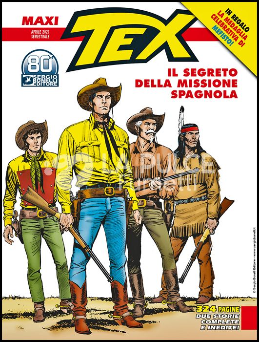 TEX MAXI #    28: IL SEGRETO DELLA MISSIONE SPAGNOLA + MEDAGLIA MEFISTO