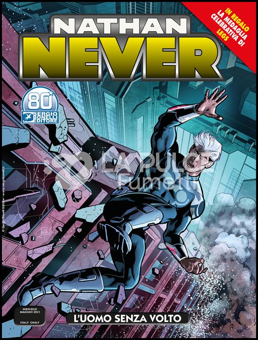 NATHAN NEVER #   360: L'UOMO SENZA VOLTO + MEDAGLIA LEGS WEAVER