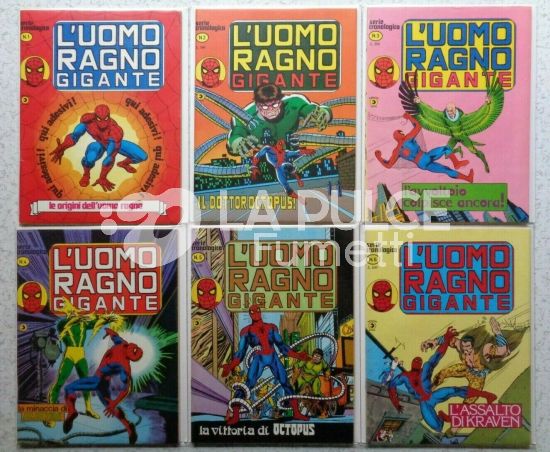 UOMO RAGNO GIGANTE 1/65 (tranne N 58 e 63) DA EDICOLA  N 34+46 CON POSTER