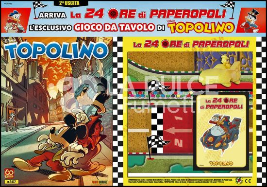 TOPOLINO LIBRETTO #  3417 + GIOCO DA TAVOLO DI TOPOLINO - LA 24 ORE DI PAPEROPOLI - 2A USCITA (DI 5)