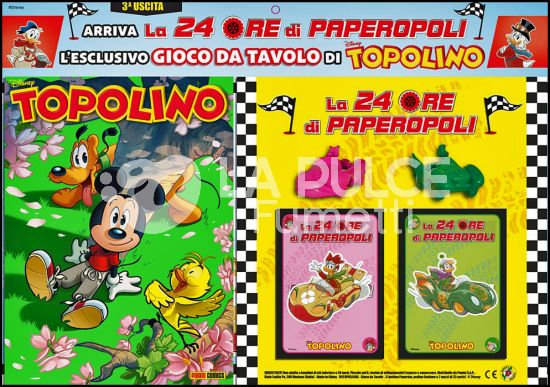 TOPOLINO LIBRETTO #  3418 + GIOCO DA TAVOLO DI TOPOLINO - LA 24 ORE DI PAPEROPOLI - 3A USCITA (DI 5)