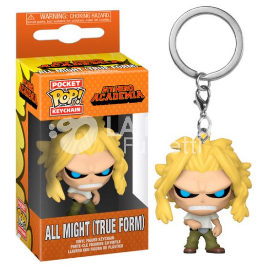 MY HERO ACADEMIA : ALL MIGHT (TRUE FORM ) - POP FUNKO POCKET KEYCHAN 4 CM